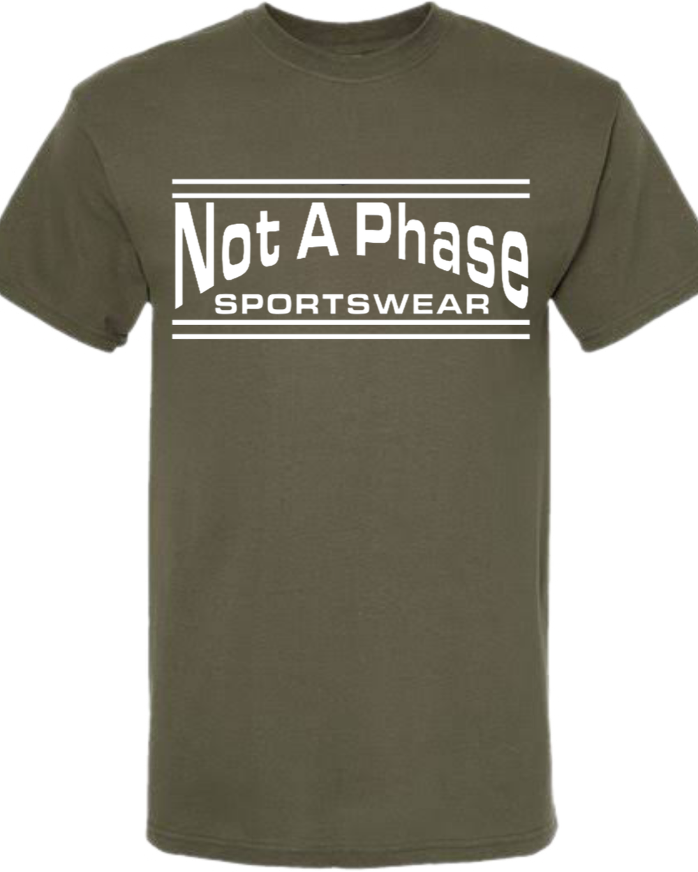 Not A Phase Sportswear Tee(OLIVE) – NOT A PHASE CLOTHING